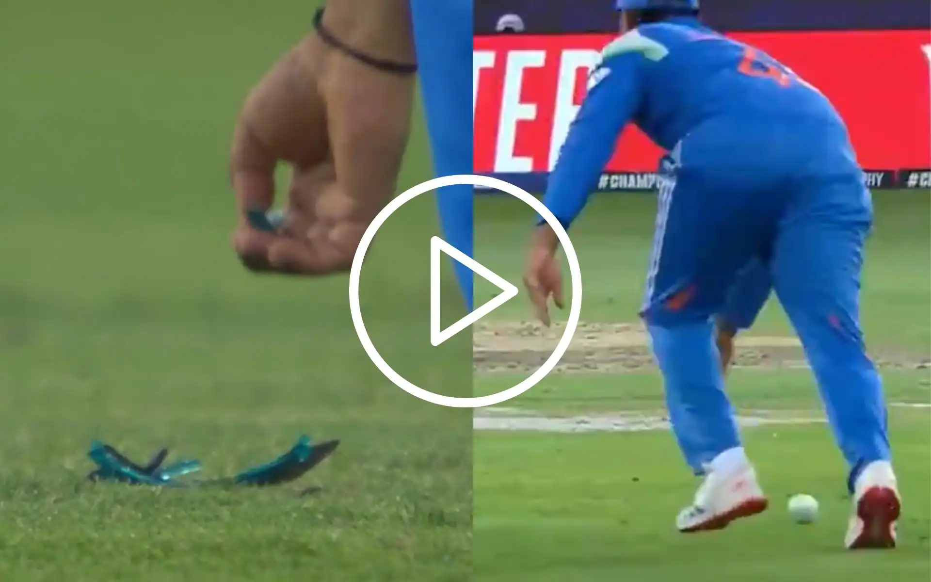 [Watch] Rohit Sharma Picks Pieces Of His Broken Sunglasses After His Awkward Dive